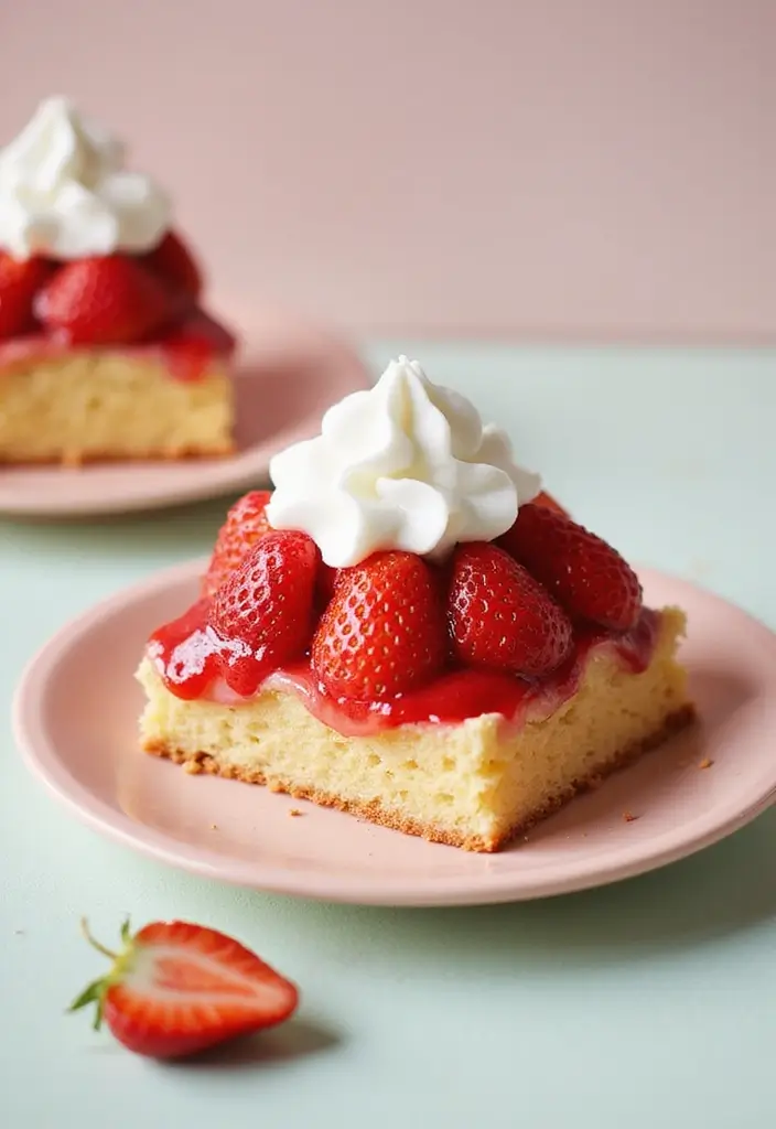 30 Dump Cake Recipes That Practically Make Themselves - 6. Strawberry Shortcake Dump Cake