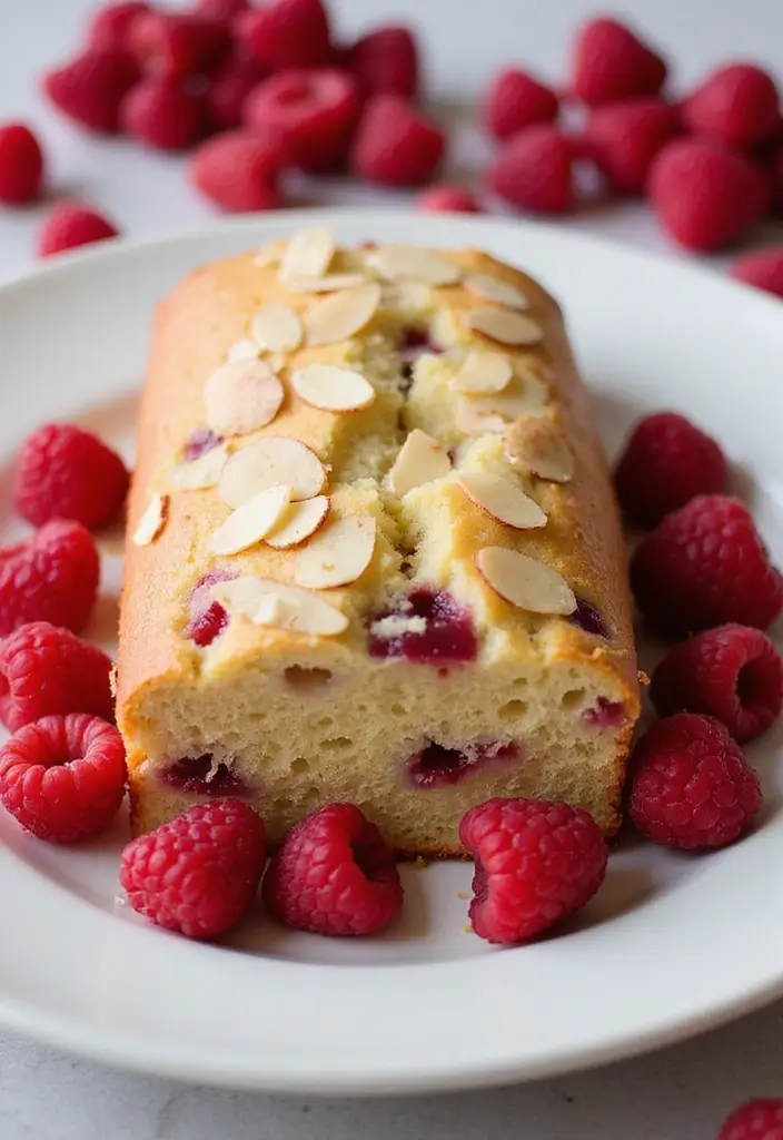 30 Easy Pound Cake Recipes for Everyday Baking - 10. Raspberry Almond Pound Cake