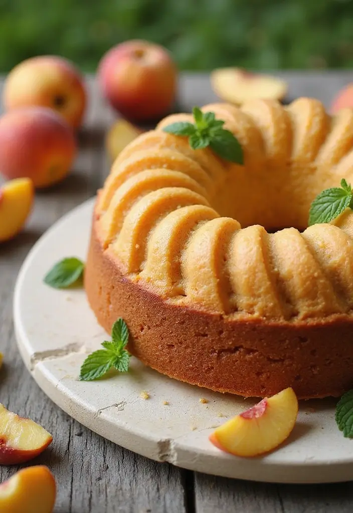 30 Easy Pound Cake Recipes for Everyday Baking - 16. Peach Pound Cake