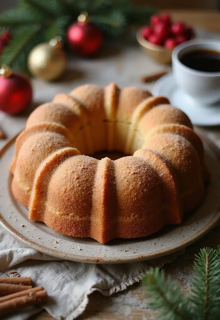 30 Easy Pound Cake Recipes for Everyday Baking - 18. Snickerdoodle Pound Cake