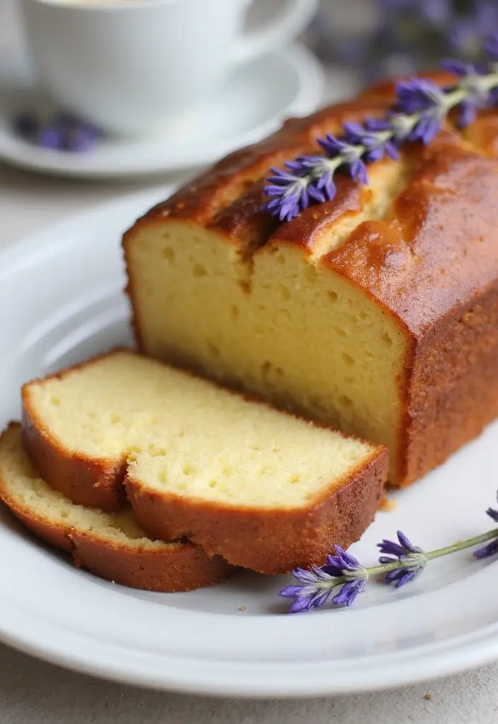 30 Easy Pound Cake Recipes for Everyday Baking - 21. Honey Lavender Pound Cake