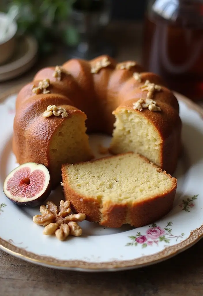 30 Easy Pound Cake Recipes for Everyday Baking - 28. Fig and Walnut Pound Cake