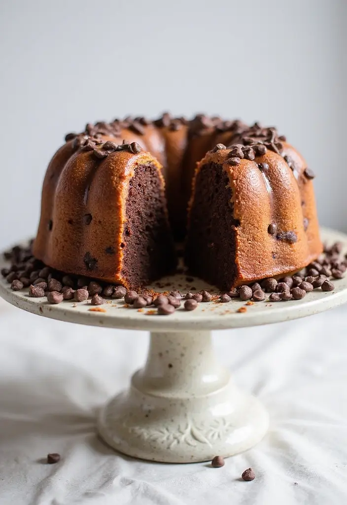 30 Easy Pound Cake Recipes for Everyday Baking - 3. Chocolate Chip Pound Cake