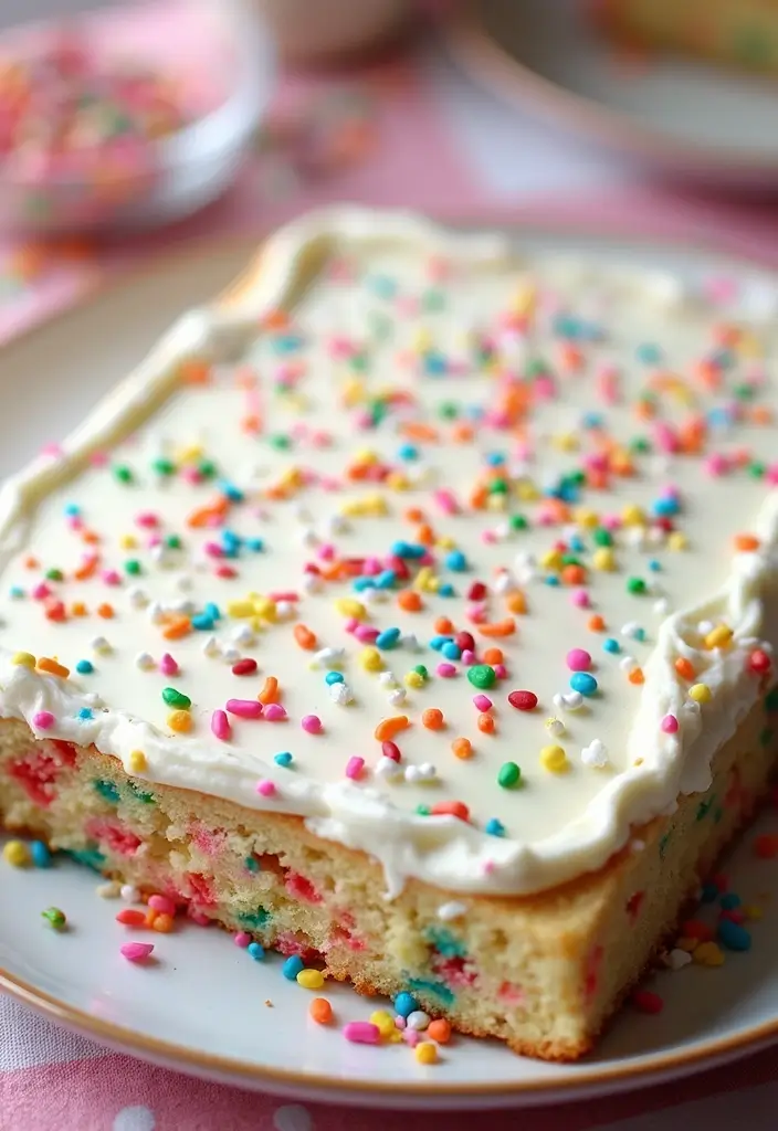 30 Gluten-Free Sheet Cake Recipes That Feed a Crowd with Ease - 11. Funfetti Gluten-Free Sheet Cake