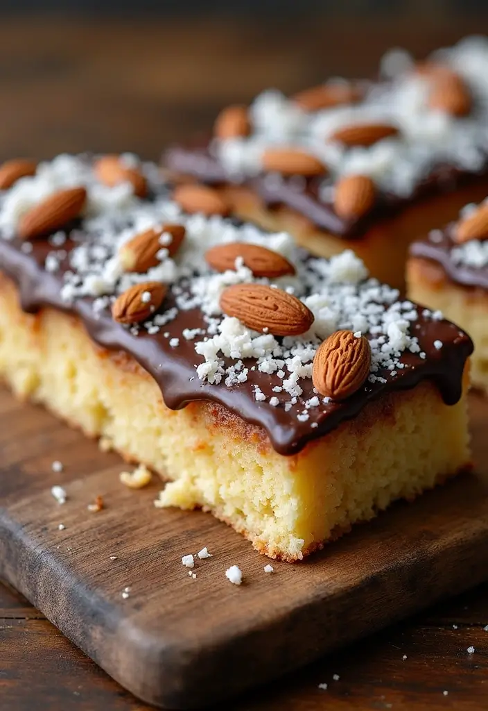 30 Gluten-Free Sheet Cake Recipes That Feed a Crowd with Ease - 12. Almond Joy Gluten-Free Sheet Cake