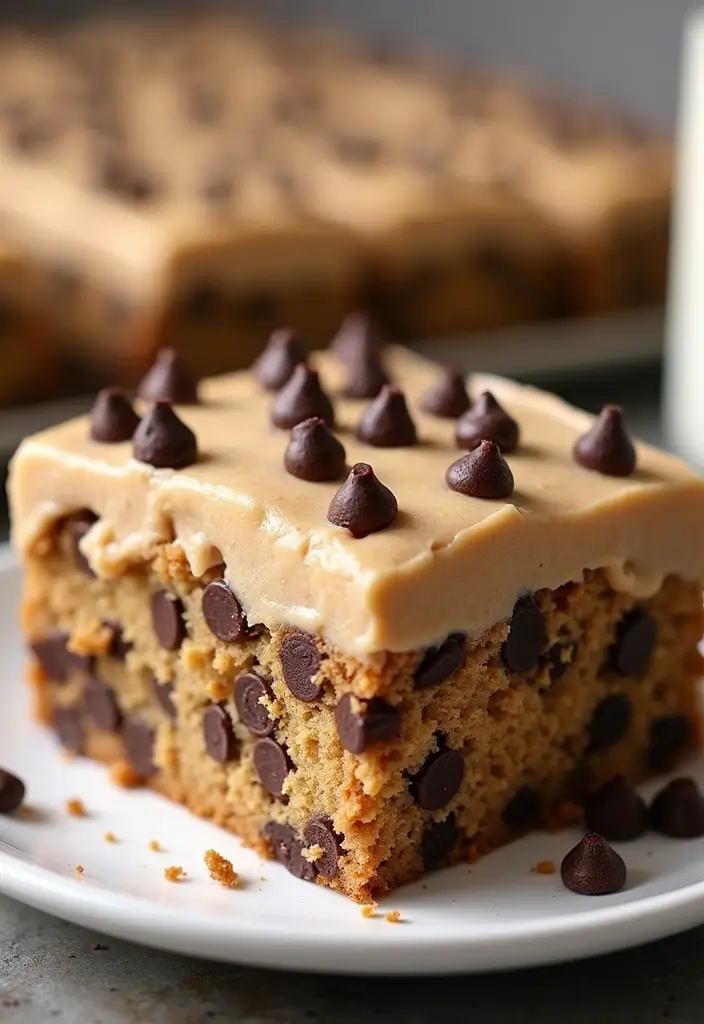 30 Gluten-Free Sheet Cake Recipes That Feed a Crowd with Ease - 13. Chocolate Chip Cookie Dough Gluten-Free Sheet Cake
