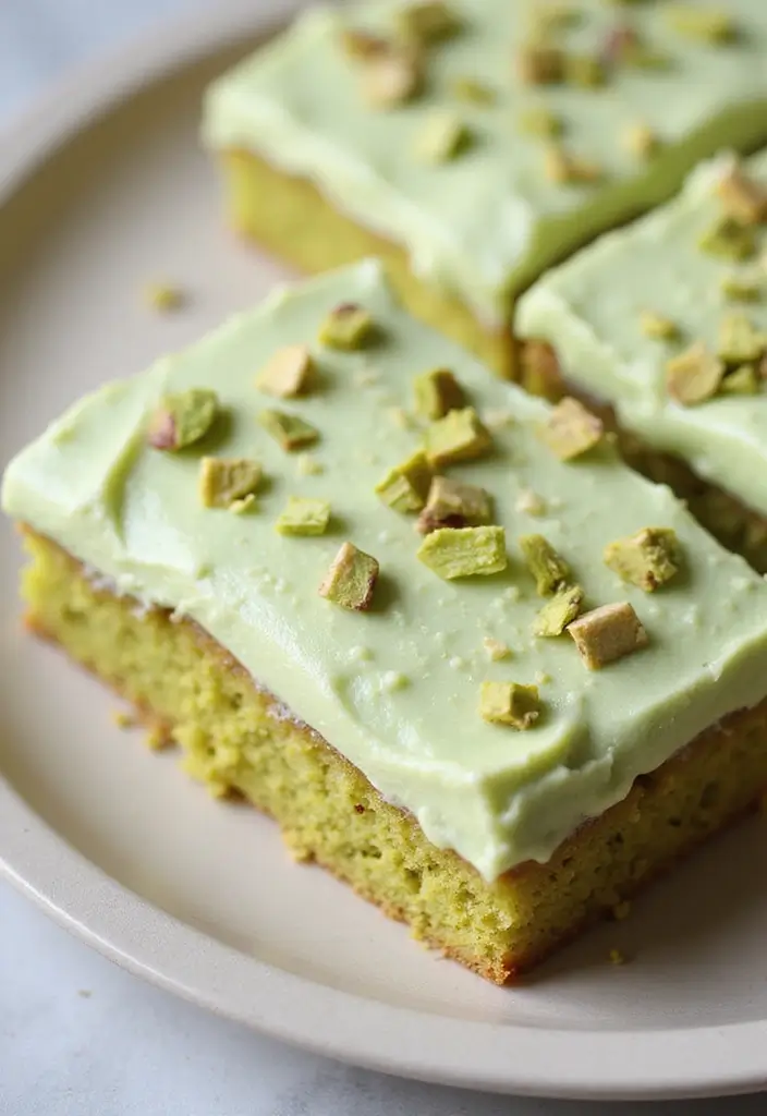 30 Gluten-Free Sheet Cake Recipes That Feed a Crowd with Ease - 21. Pistachio Gluten-Free Sheet Cake