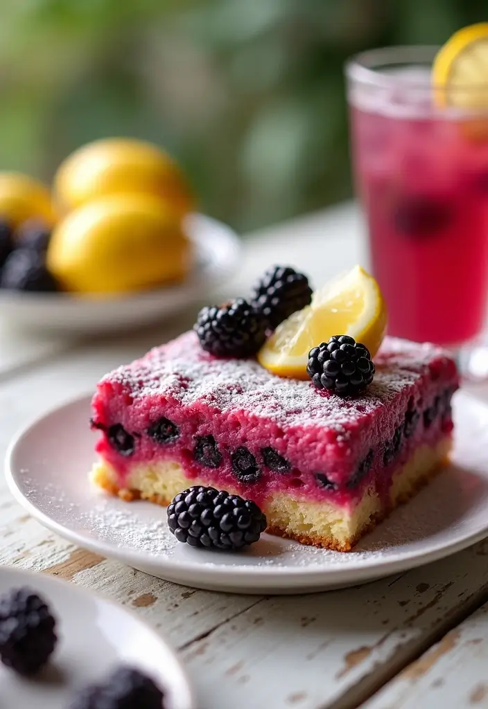 30 Gluten-Free Sheet Cake Recipes That Feed a Crowd with Ease - 23. Blackberry Lemonade Gluten-Free Sheet Cake