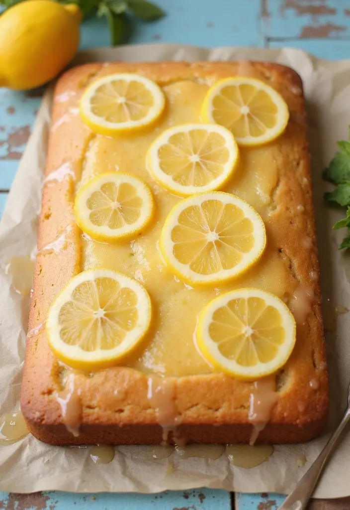 30 Gluten-Free Sheet Cake Recipes That Feed a Crowd with Ease - 25. Honey Lemon Gluten-Free Sheet Cake