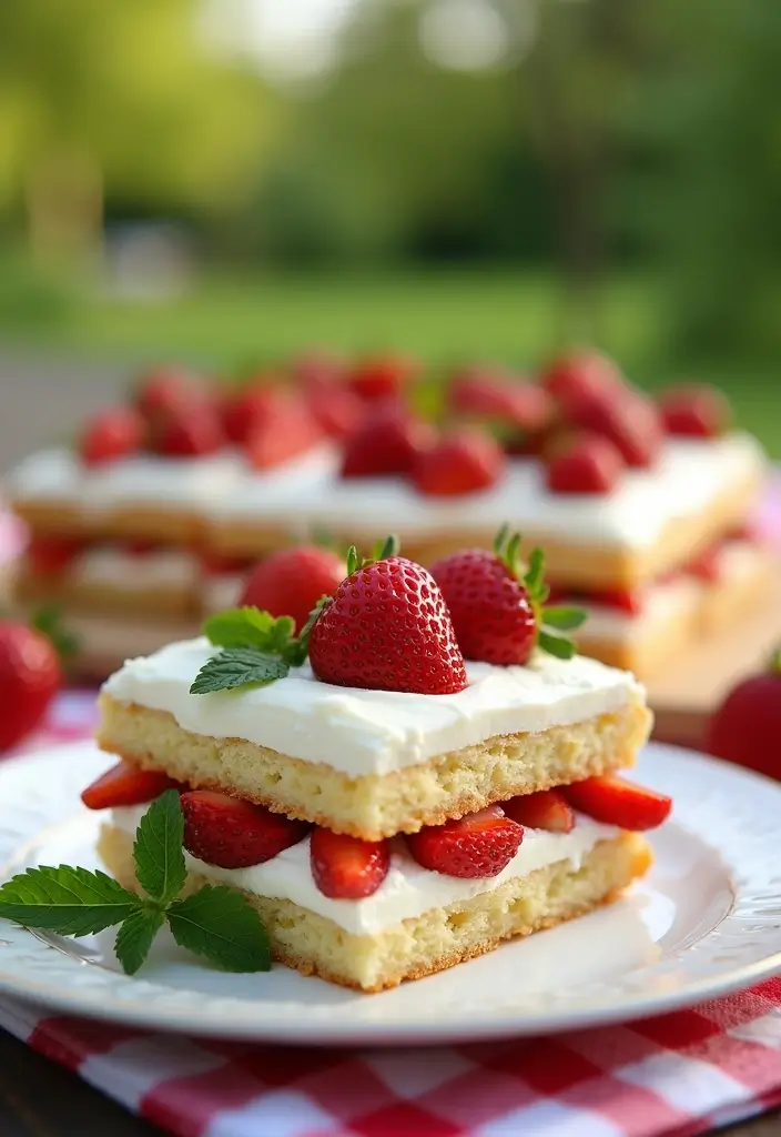 30 Gluten-Free Sheet Cake Recipes That Feed a Crowd with Ease - 5. Strawberry Shortcake Gluten-Free Sheet Cake