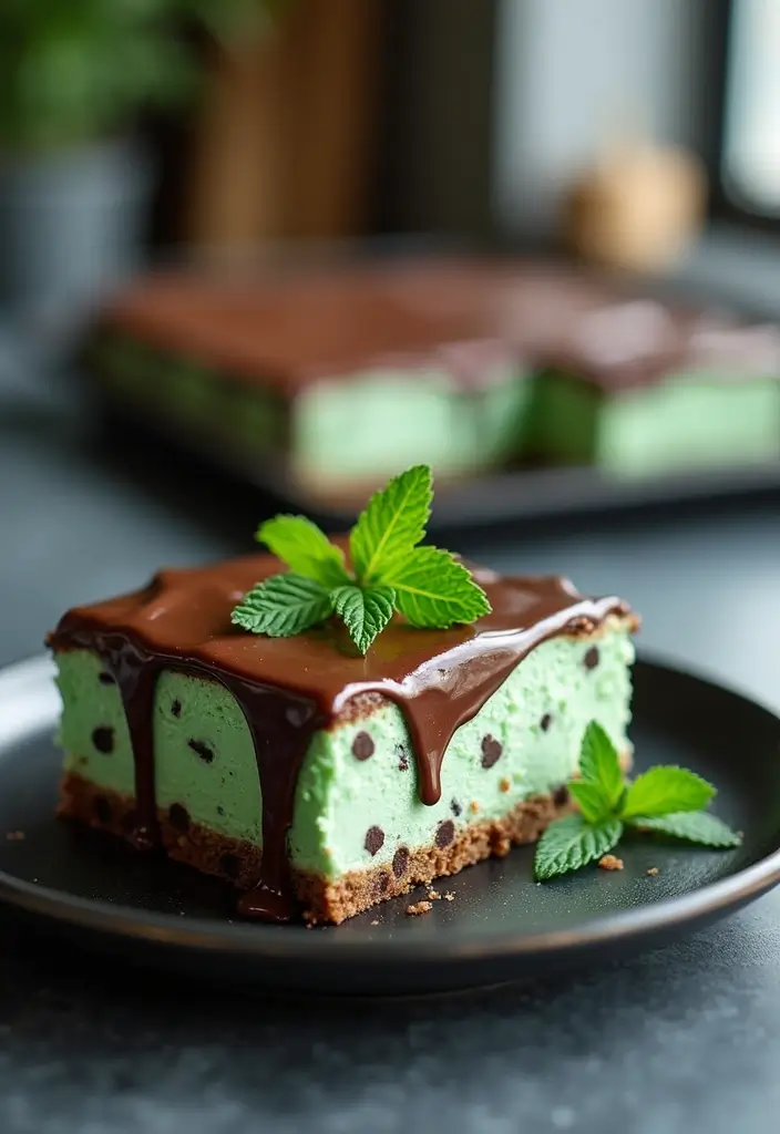 30 Gluten-Free Sheet Cake Recipes That Feed a Crowd with Ease - 8. Mint Chocolate Chip Gluten-Free Sheet Cake