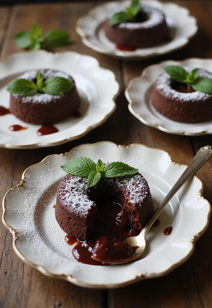 30 Gooey Cake Recipes That Melt in Your Mouth - 1. Classic Chocolate Lava Cake