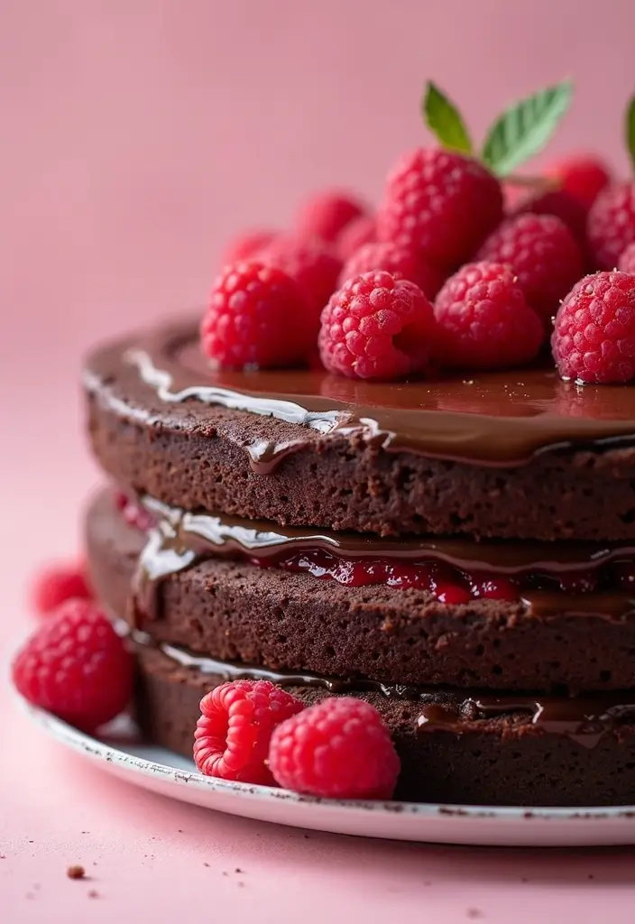 30 Gooey Cake Recipes That Melt in Your Mouth - 13. Chocolate Raspberry Cake
