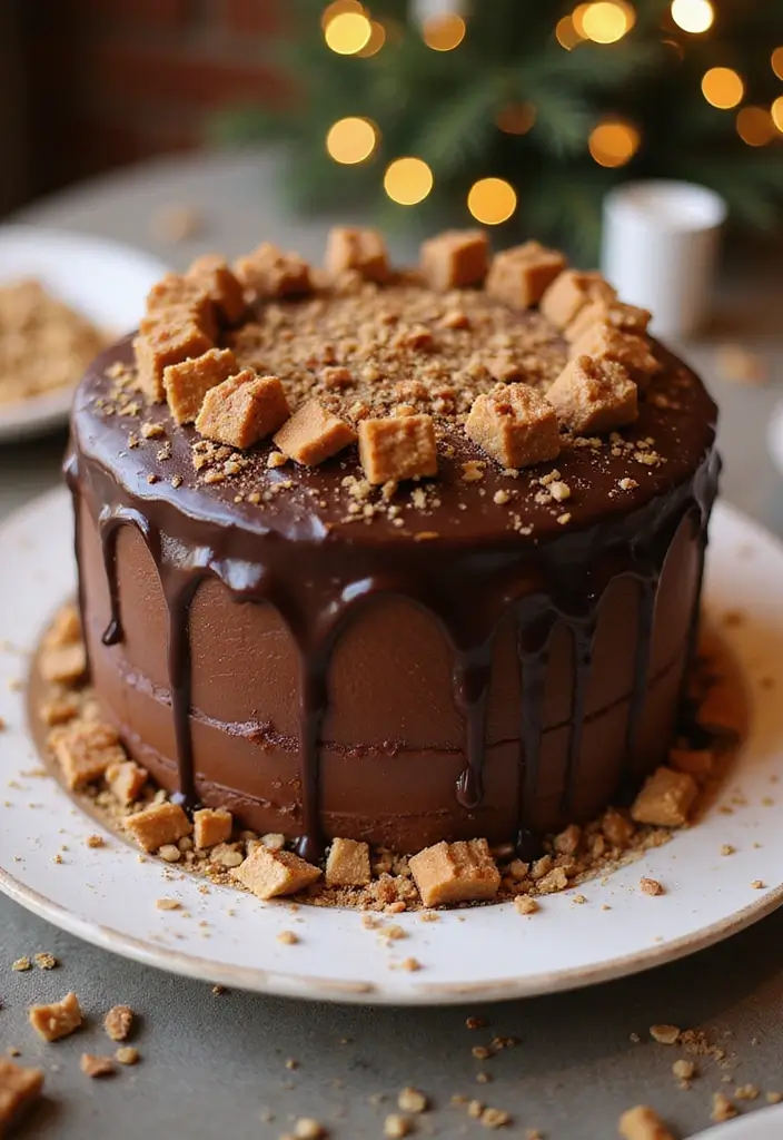 30 Gooey Cake Recipes That Melt in Your Mouth - 25. Chocolate Toffee Cake