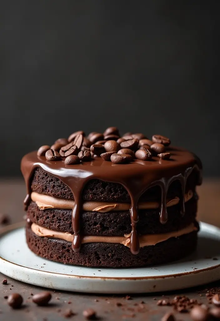 30 Gooey Cake Recipes That Melt in Your Mouth - 8. Mocha Chocolate Cake