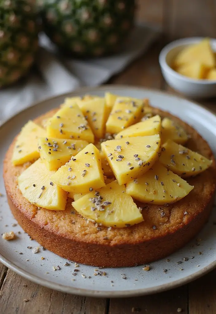 30 Pineapple Cake Recipes That Bring the Tropics Home - 17. Pineapple Chia Cake
