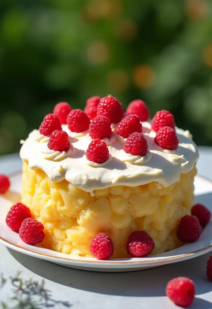 30 Pineapple Cake Recipes That Bring the Tropics Home - 18. Pineapple Raspberry Cake