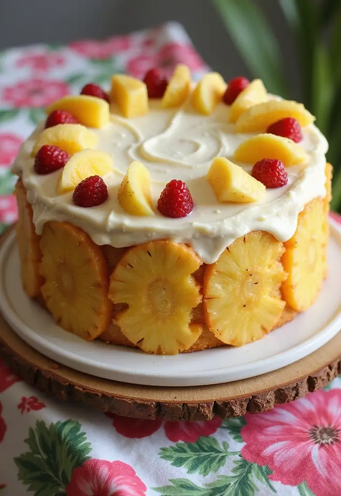 30 Pineapple Cake Recipes That Bring the Tropics Home - 19. Tropical Pineapple Cake with Cream Cheese Frosting