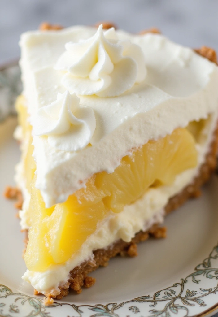 30 Pineapple Cake Recipes That Bring the Tropics Home - 24. Pineapple Coconut Cream Pie Cake