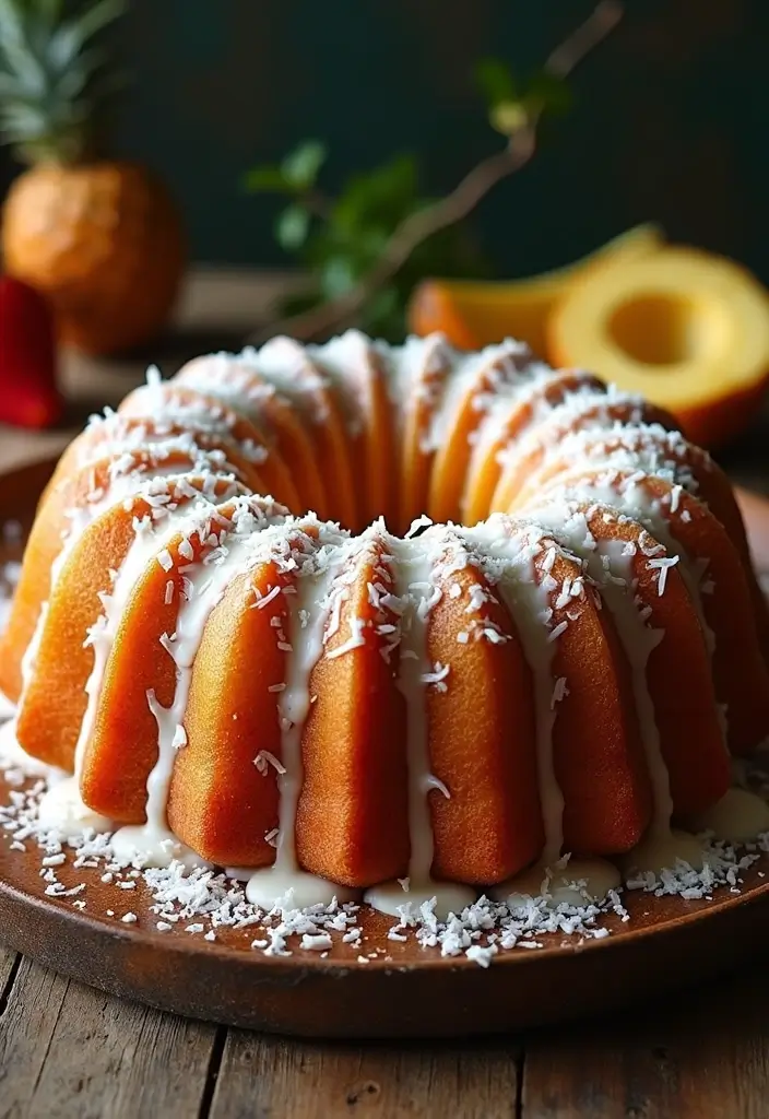 30 Pineapple Cake Recipes That Bring the Tropics Home - 3. Pineapple Coconut Bundt Cake
