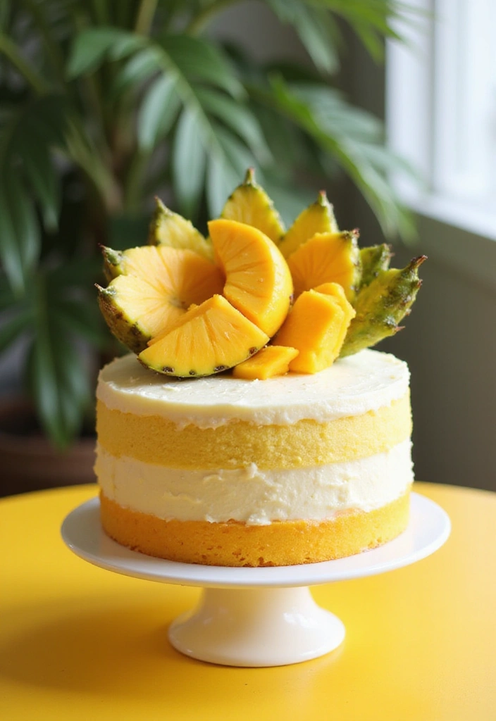 30 Pineapple Cake Recipes That Bring the Tropics Home - 4. Pineapple Mango Cake
