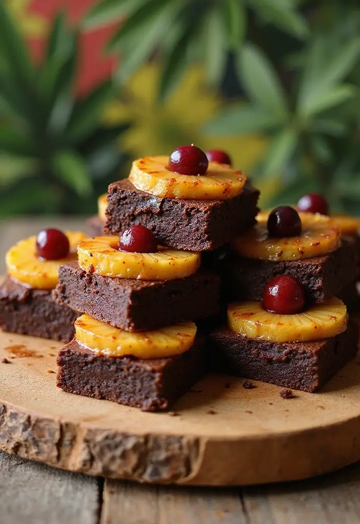 30 Pineapple Cake Recipes That Bring the Tropics Home - 6. Pineapple Upside-Down Brownies