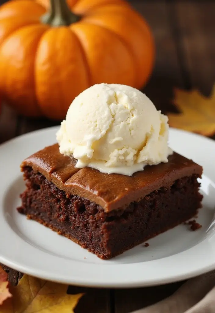 30 Pumpkin Cake Recipes That Taste Like Autumn Magic - 18. Pumpkin Fudge Cake