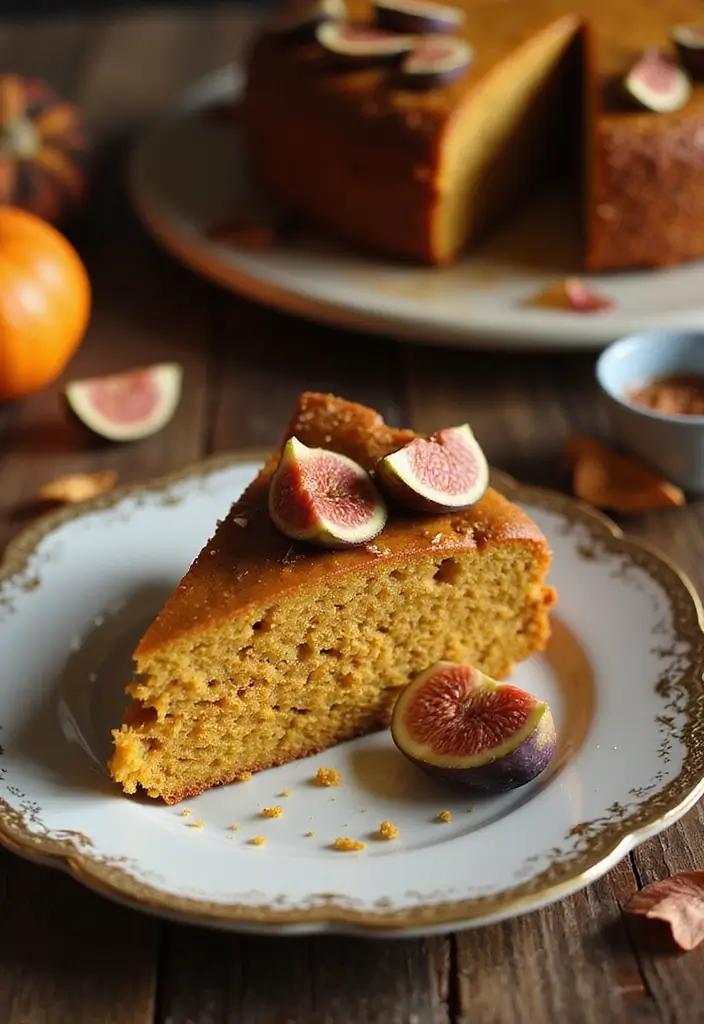 30 Pumpkin Cake Recipes That Taste Like Autumn Magic - 21. Pumpkin Fig Cake