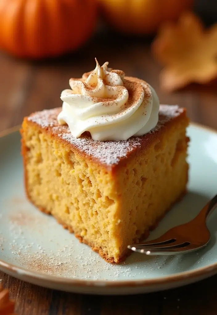 30 Pumpkin Cake Recipes That Taste Like Autumn Magic - 23. Pumpkin Sour Cream Cake