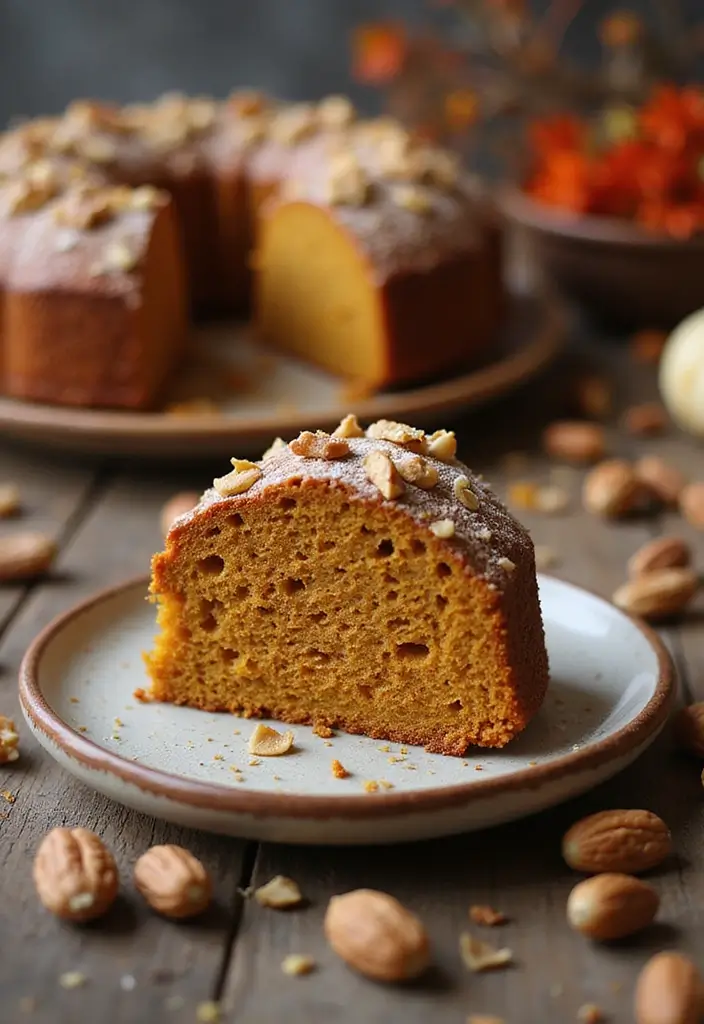 30 Pumpkin Cake Recipes That Taste Like Autumn Magic - 24. Pumpkin Nut Cake