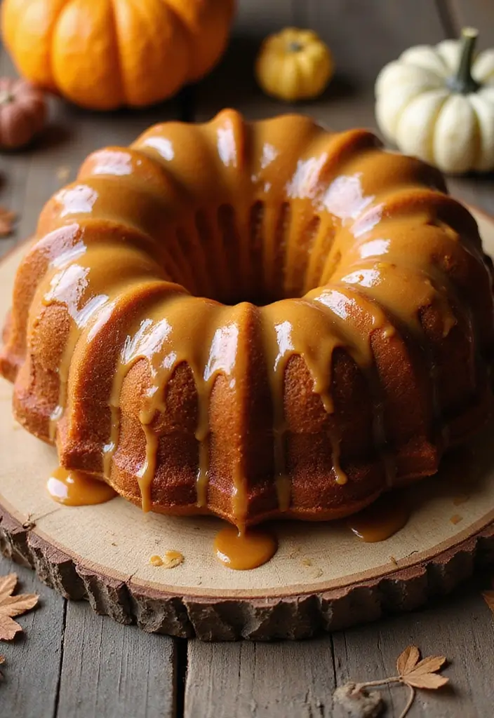 30 Pumpkin Cake Recipes That Taste Like Autumn Magic - 5. Pumpkin Bundt Cake with Maple Glaze