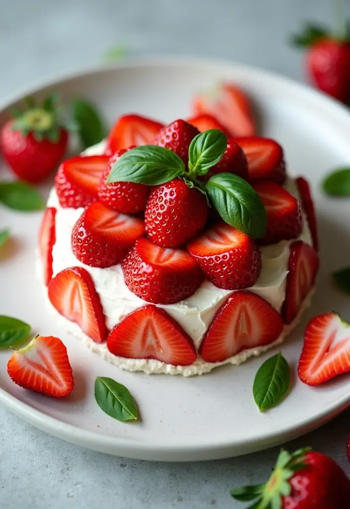 30 Strawberry Cake Recipes Bursting with Sweet Berry Flavor - 10. Strawberry Basil Cake