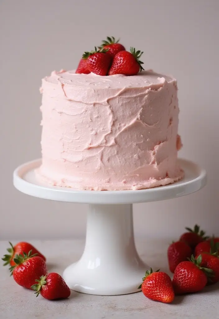 30 Strawberry Cake Recipes Bursting with Sweet Berry Flavor - 13. Strawberry Chiffon Cake