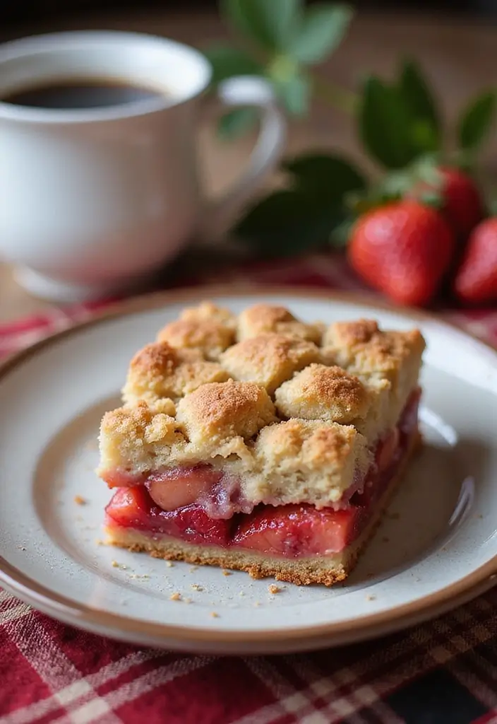30 Strawberry Cake Recipes Bursting with Sweet Berry Flavor - 19. Strawberry Crumb Cake