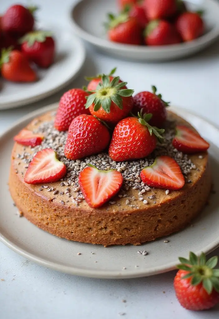 30 Strawberry Cake Recipes Bursting with Sweet Berry Flavor - 27. Strawberry Chia Seed Cake