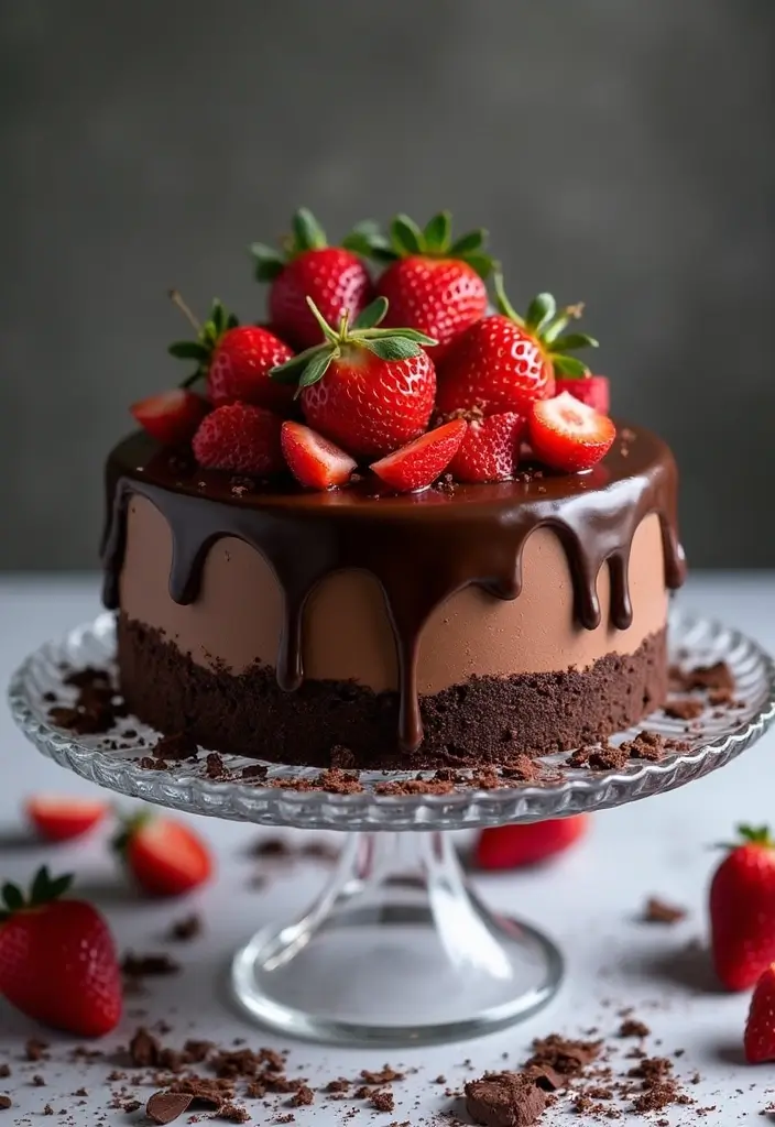 30 Strawberry Cake Recipes Bursting with Sweet Berry Flavor - 4. Gluten-Free Strawberry Chocolate Cake