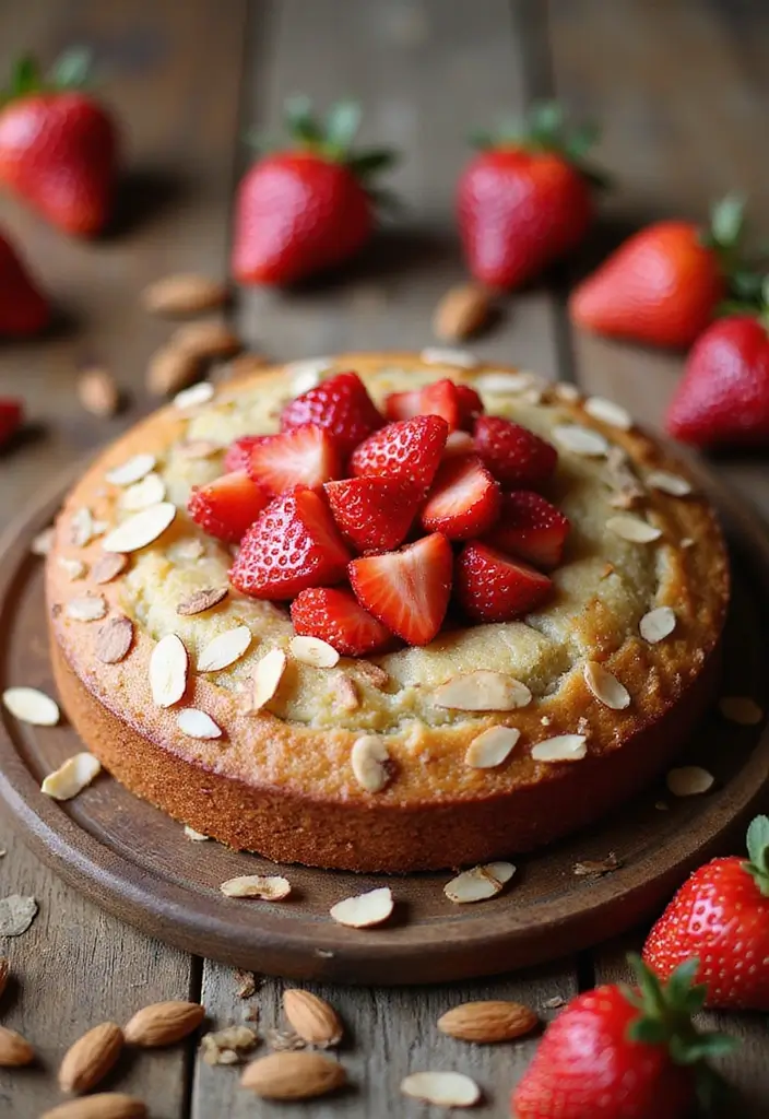 30 Strawberry Cake Recipes Bursting with Sweet Berry Flavor - 5. Strawberry Almond Flour Cake