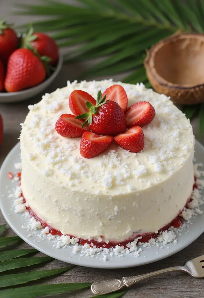 30 Strawberry Cake Recipes Bursting with Sweet Berry Flavor - 6. Strawberry Coconut Flour Cake