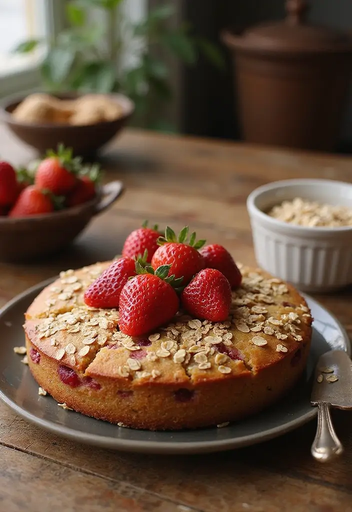 30 Strawberry Dump Cake Recipes You’ll Make on Repeat - 10. Strawberry Oatmeal Dump Cake