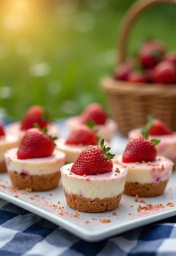 30 Strawberry Dump Cake Recipes You’ll Make on Repeat - 14. Strawberry Cheesecake Dump Cake Bites