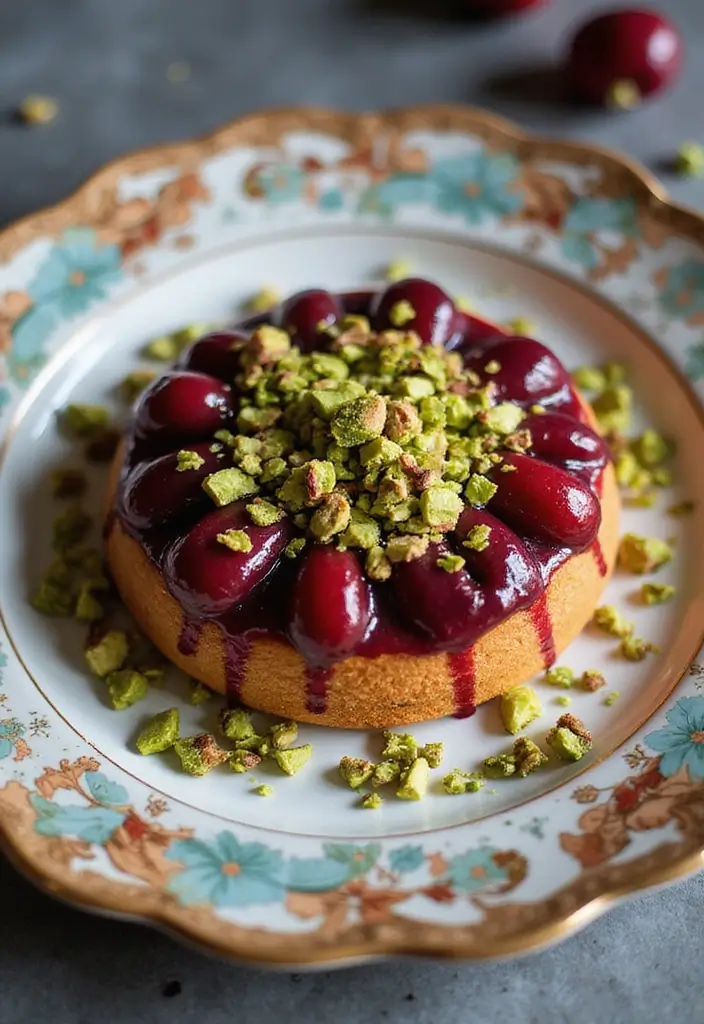 30 Sweet and Simple Gluten-Free Cherry Dump Cake Recipes - 11. Cherry Pistachio Dump Cake