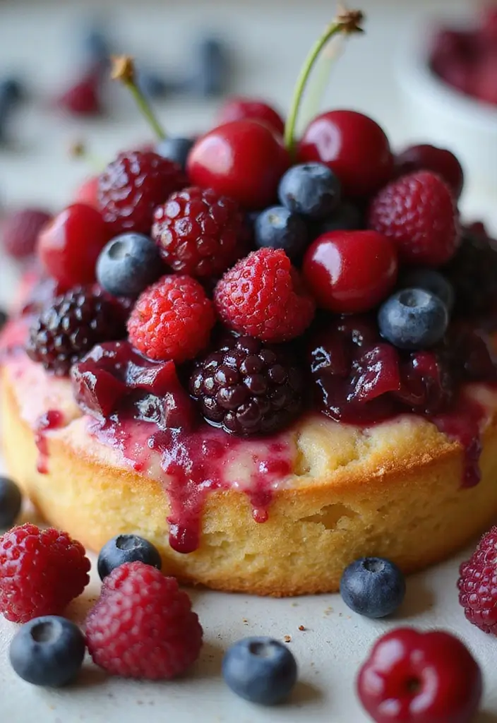 30 Sweet and Simple Gluten-Free Cherry Dump Cake Recipes - 17. Cherry Berry Dump Cake