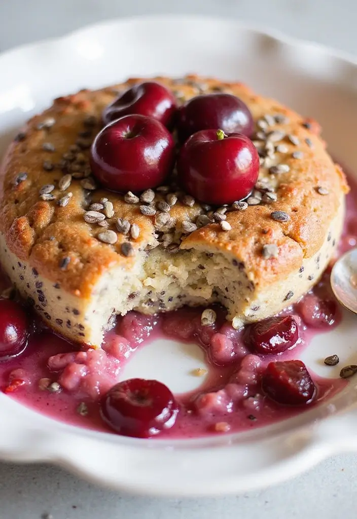 30 Sweet and Simple Gluten-Free Cherry Dump Cake Recipes - 18. Cherry Chia Seed Dump Cake
