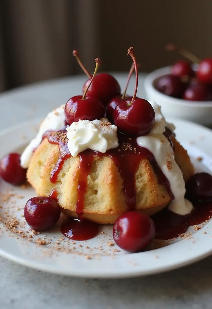 30 Sweet and Simple Gluten-Free Cherry Dump Cake Recipes - 20. Cherry Coffee Cream Dump Cake