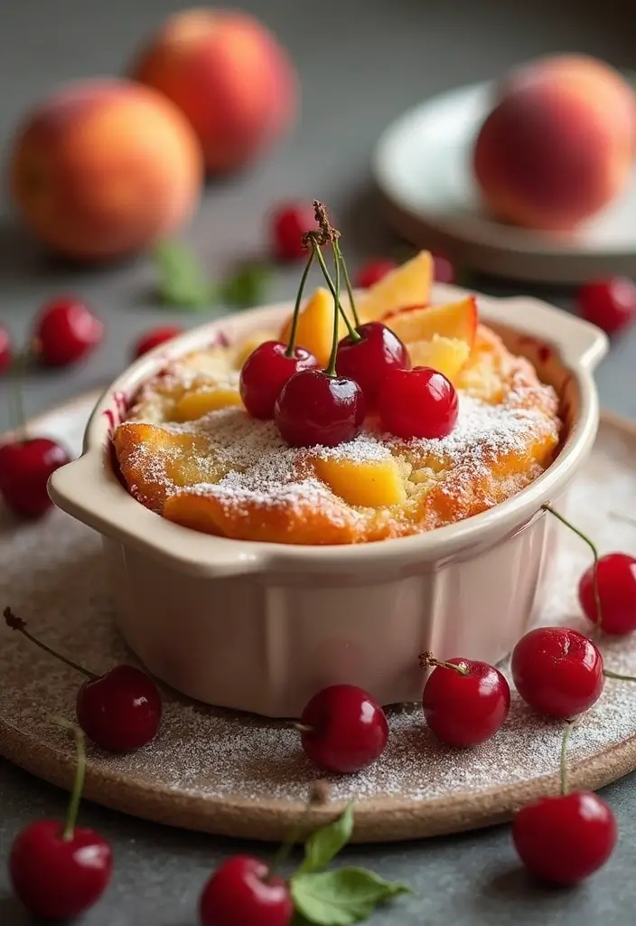 30 Sweet and Simple Gluten-Free Cherry Dump Cake Recipes - 24. Cherry Peach Dump Cake