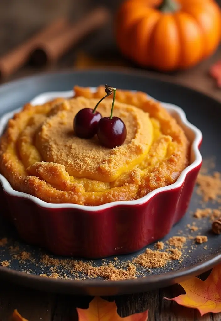 30 Sweet and Simple Gluten-Free Cherry Dump Cake Recipes - 25. Cherry Pumpkin Dump Cake