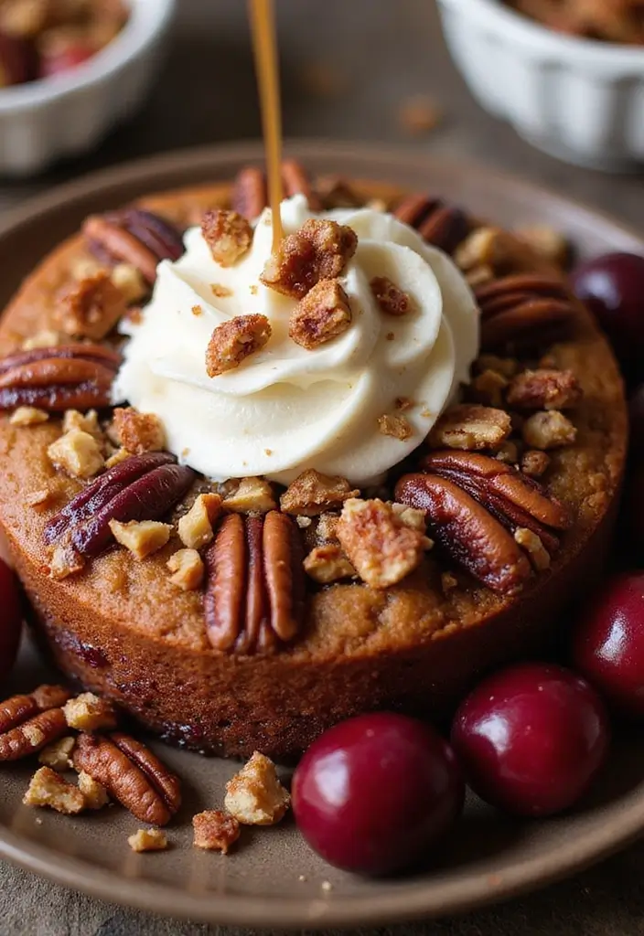 30 Sweet and Simple Gluten-Free Cherry Dump Cake Recipes - 28. Cherry Maple Pecan Dump Cake