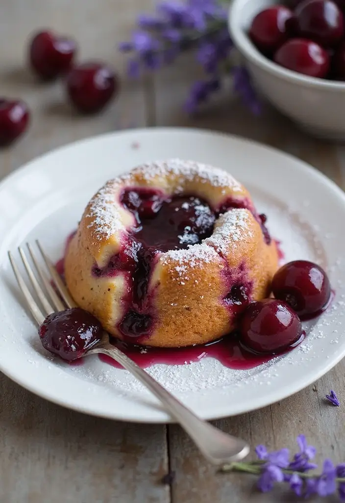 30 Sweet and Simple Gluten-Free Cherry Dump Cake Recipes - 29. Cherry Lavender Dump Cake