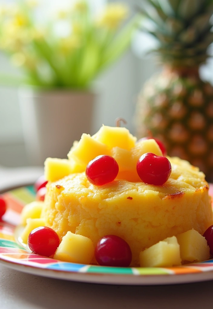 30 Sweet and Simple Gluten-Free Cherry Dump Cake Recipes - 4. Pineapple Cherry Dump Cake