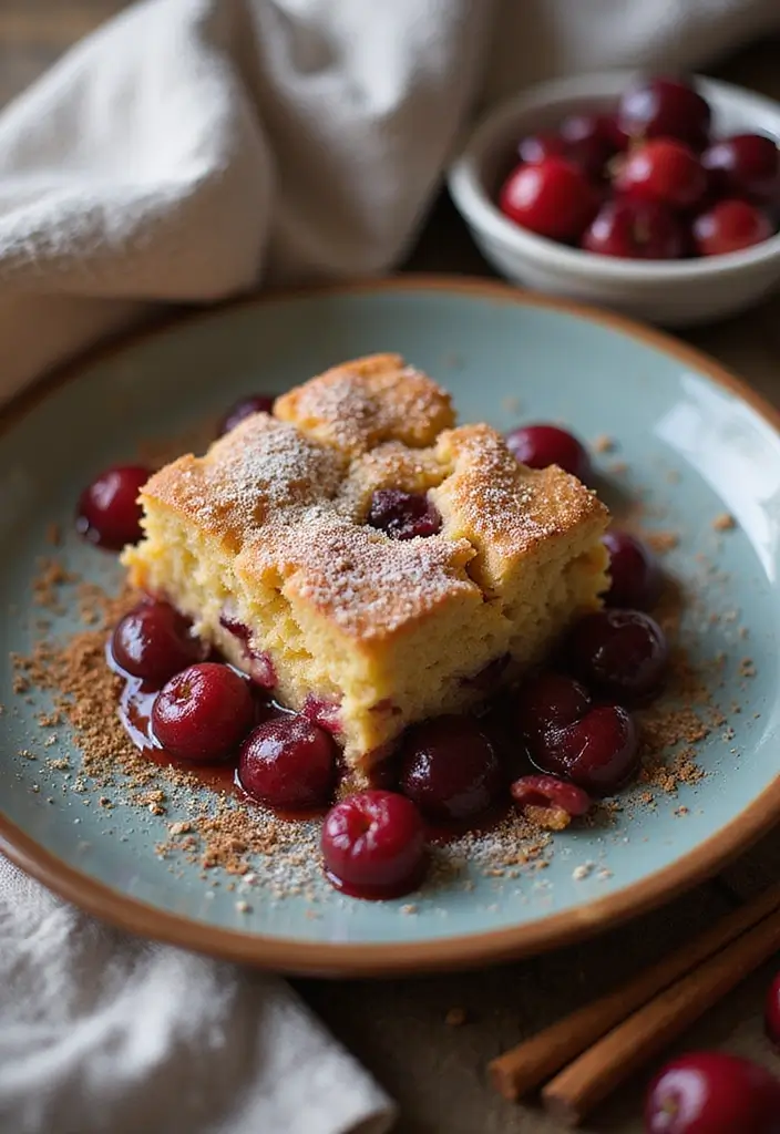 30 Sweet and Simple Gluten-Free Cherry Dump Cake Recipes - 7. Spiced Cherry Dump Cake
